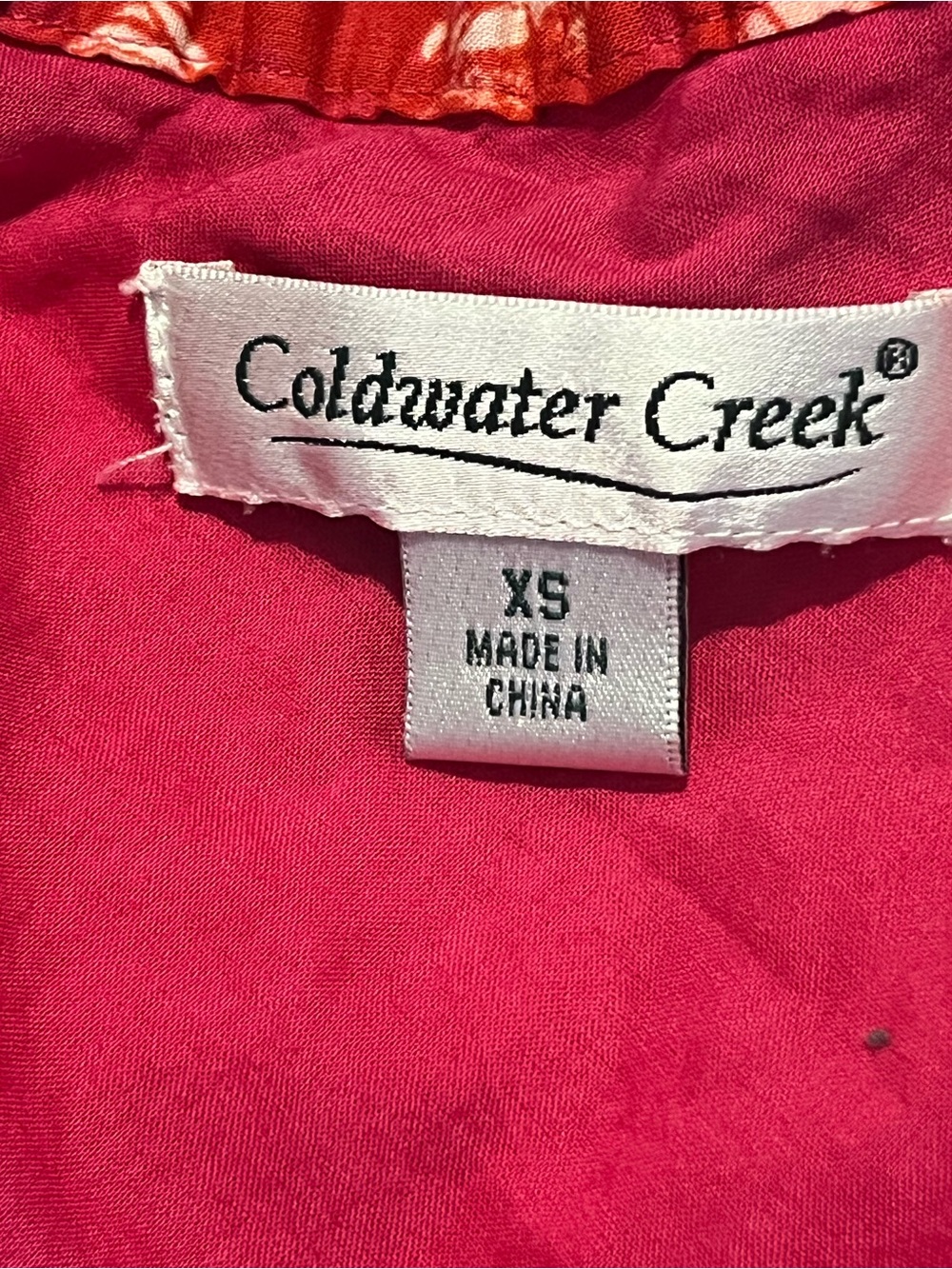 Coldwater Creek Red Paisley A-Line Skirt - Picture 7 of 8